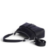 Bolso AMICHI de hombro negro con bolsillos y cordones decorativos