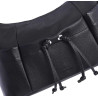 Bossa AMICHI d'espatlla negra amb butxaques i cordons decoratius