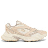 Zapatillas Lacoste L003 Neo Shot beige con ante nacarado y suela XXL
