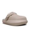 Zuecos Nicoboco de mujer beige con hebilla ajustable y forro suave