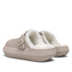 Zuecos Nicoboco de mujer beige con hebilla ajustable y forro suave - Querol online