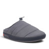 Zapatillas casa Nicoboco de hombre grises acolchadas con talón abierto