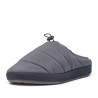 Zapatillas casa Nicoboco de hombre grises acolchadas con talón abierto