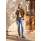 Botas australianas D.Franklin Nordic Snk de mujer camel con ante y forro de pelo - Querol online