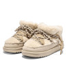 Botes australianes FRANKLIN Nordic Lite Sherpa de dona beix amb pèl i cordons