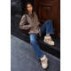 Botas australianas FRANKLIN Nordic Lite Sherpa de mujer beige con pelo y cordones - Querol online