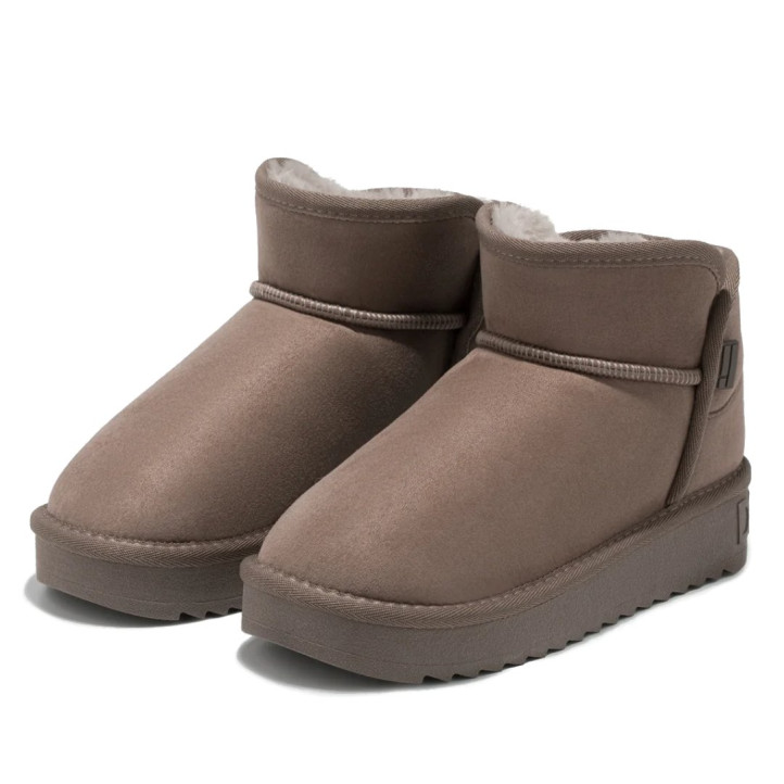 Botas australianas FRANKLIN Nordic Low Basic de mujer color taupe con pelo interior - Querol online