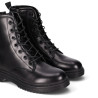 Botines Chika 10 militares negros de piel vegana con cordones y tacón bajo