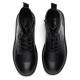 Botines Chika 10 militares negros de piel vegana con cordones y tacón bajo - Querol online