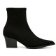 Botins de taló Miss Elastic Texaco negres efecte ant amb punta afilada i taló de 5,5 cm - Querol online