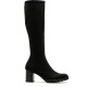 Botas Miss Elastic altas Menphis negras de lycra elástica con tacón de 6 - Querol online
