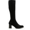 Botas Miss Elastic altas Menphis negras de lycra elástica con tacón de 6