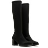 Botas Miss Elastic altas Menphis negras de lycra elástica con tacón de 6