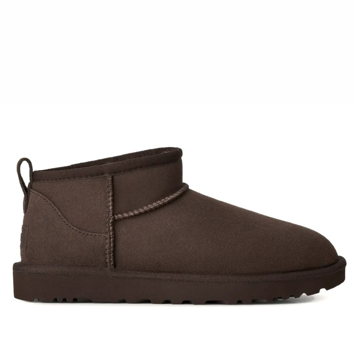 Botas australianas UGG Classic Ultra Mini marrón chocolate con piel de oveja - Querol online
