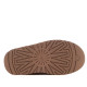 Zuecos UGG Funkette color chestnut con plataforma y pelo de oveja - Querol online