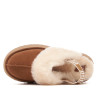 Zuecos UGG Funkette color chestnut con plataforma y pelo de oveja