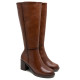 BOTAS DE PIEL DE TACÓN TRIANA CUERO PORRONET - Querol online