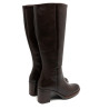 BOTAS DE PIEL DE TACÓN TRIANA MOKA PORRONET