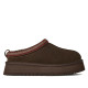 Zuecos UGG Tazz II marrón Dusted Cocoa con plataforma y detalle trenzado - Querol online