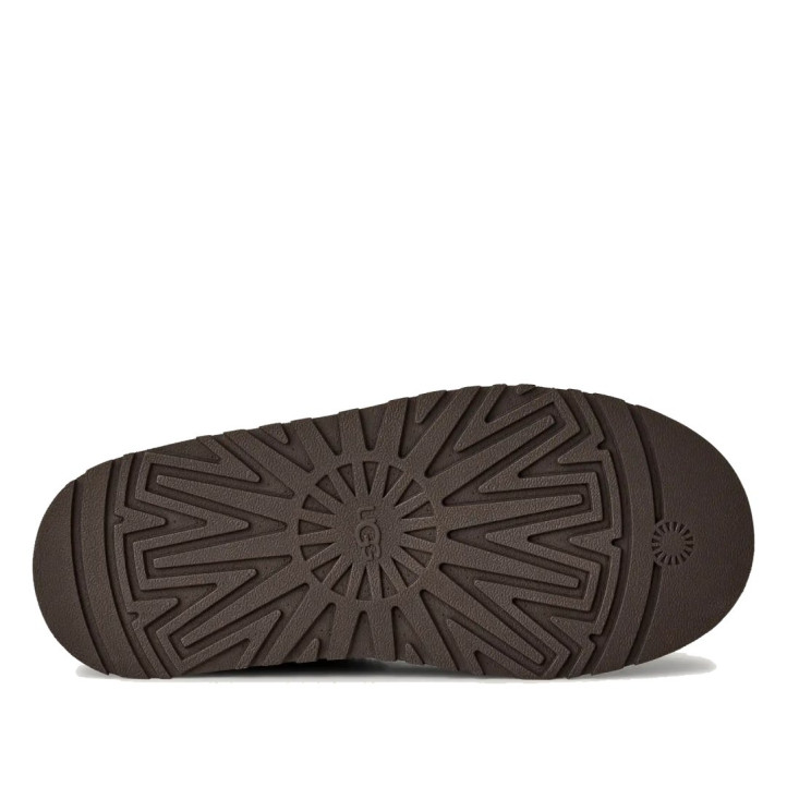 Zuecos UGG Tazz II marrón Dusted Cocoa con plataforma y detalle trenzado - Querol online