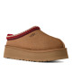 Zuecos UGG Tazz II en color Chestnut con plataforma y detalle trenzado rojo - Querol online