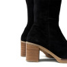 BOTAS DE PIEL DE TACÓN TINA NEGRO PORRONET