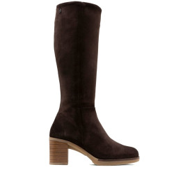 BOTAS DE PIEL DE TACÓN TINA MOKA PORRONET - Querol online