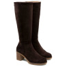 BOTAS DE PIEL DE TACÓN TINA MOKA PORRONET