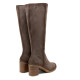 BOTAS DE PIEL DE TACÓN TINA GRIS PORRONET - Querol online