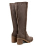 BOTAS DE PIEL DE TACÓN TINA GRIS PORRONET