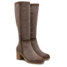 BOTAS DE PIEL DE TACÓN TINA GRIS PORRONET