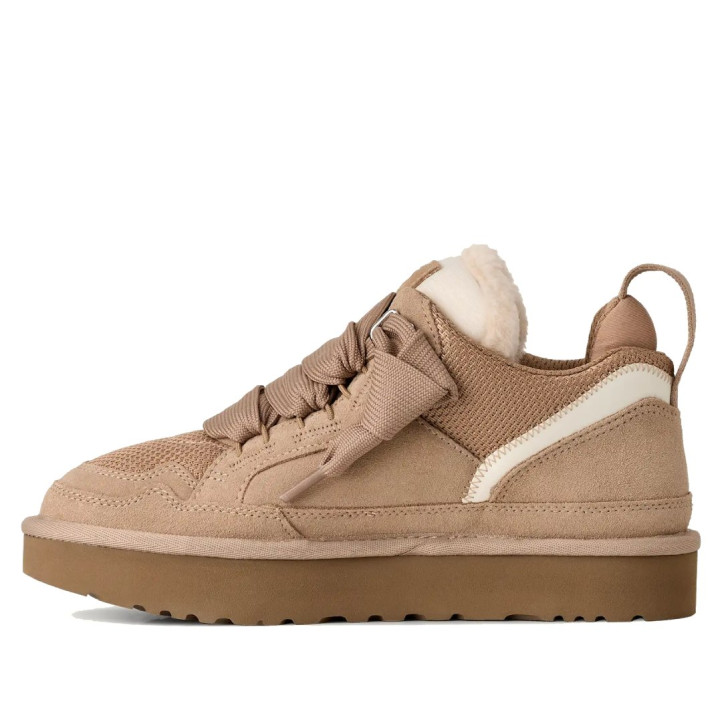 Sabatilles UGG Lowmel en color Sand amb cordons amples i detalls de camussa - Querol online