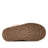 Zuecos UGG Disquette en color Chestnut con plataforma y pelo de oveja