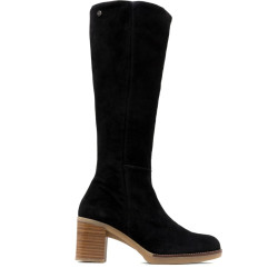 BOTAS DE PIEL DE TACÓN TINA NEGRO PORRONET - Querol online