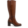 BOTAS DE PIEL CAÑA ANCHA DE TACÓN TRIANA CUERO PORRONET