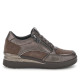 Zapatillas STONEFLY Cream 58 marrón oscuro con cuña, cordones y cremallera lateral - Querol online