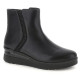 Botins plans STONEFLY Cream 64 negres de pell amb falca i cremallera lateral - Querol online