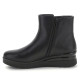 Botins plans STONEFLY Cream 64 negres de pell amb falca i cremallera lateral - Querol online