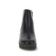 Botins plans STONEFLY Cream 64 negres de pell amb falca i cremallera lateral - Querol online