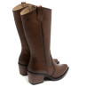 BOTAS COWBOY DE PIEL CON CREMALLERA NEREA CUERO PORRONET