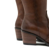 BOTAS COWBOY DE PIEL CON CREMALLERA NEREA CUERO PORRONET