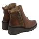 BOTINES DE PIEL CON CUÑA Y CREMALLERA PAZ CUERO PORRONET - Querol online