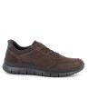 Zapatos sport Imac de hombre marrones de piel con cordones y suela flexible