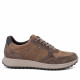 Zapatos sport Imac de hombre marrones de piel con cordones y suela deportiva - Querol online