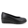 Zapatos cuña Imac de mujer negros con cuña y suela dentada