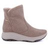 Botines Imac de mujer en color taupe con pelo interior y suela deportiva dentada