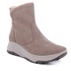 Botines Imac de mujer en color taupe con pelo interior y suela deportiva dentada - Querol online