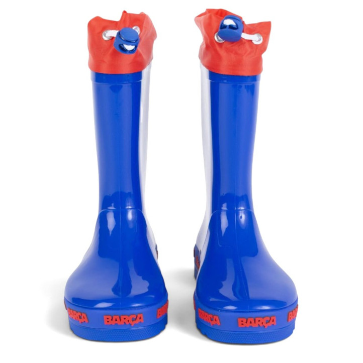 Botas agua Cerda FC Barcelona azules con escudo del Barça y ajuste superior - Querol online