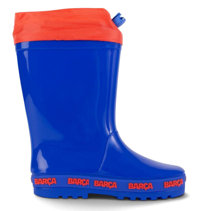 Botas agua Cerda FC Barcelona azules con escudo del Barça y ajuste superior - Querol online