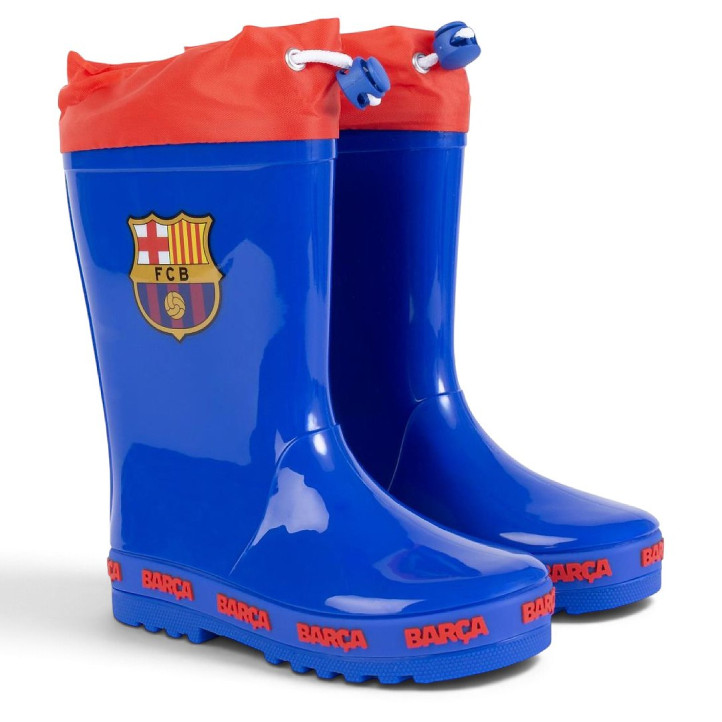 Botas agua Cerda FC Barcelona azules con escudo del Barça y ajuste superior - Querol online